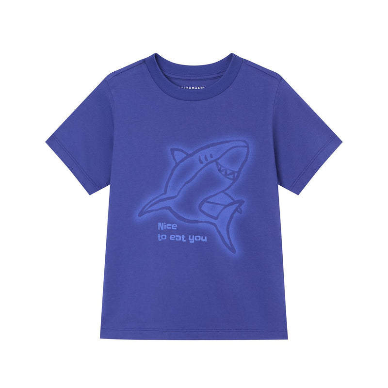 Kids' Nice To Eat You Printed Cotton Tee