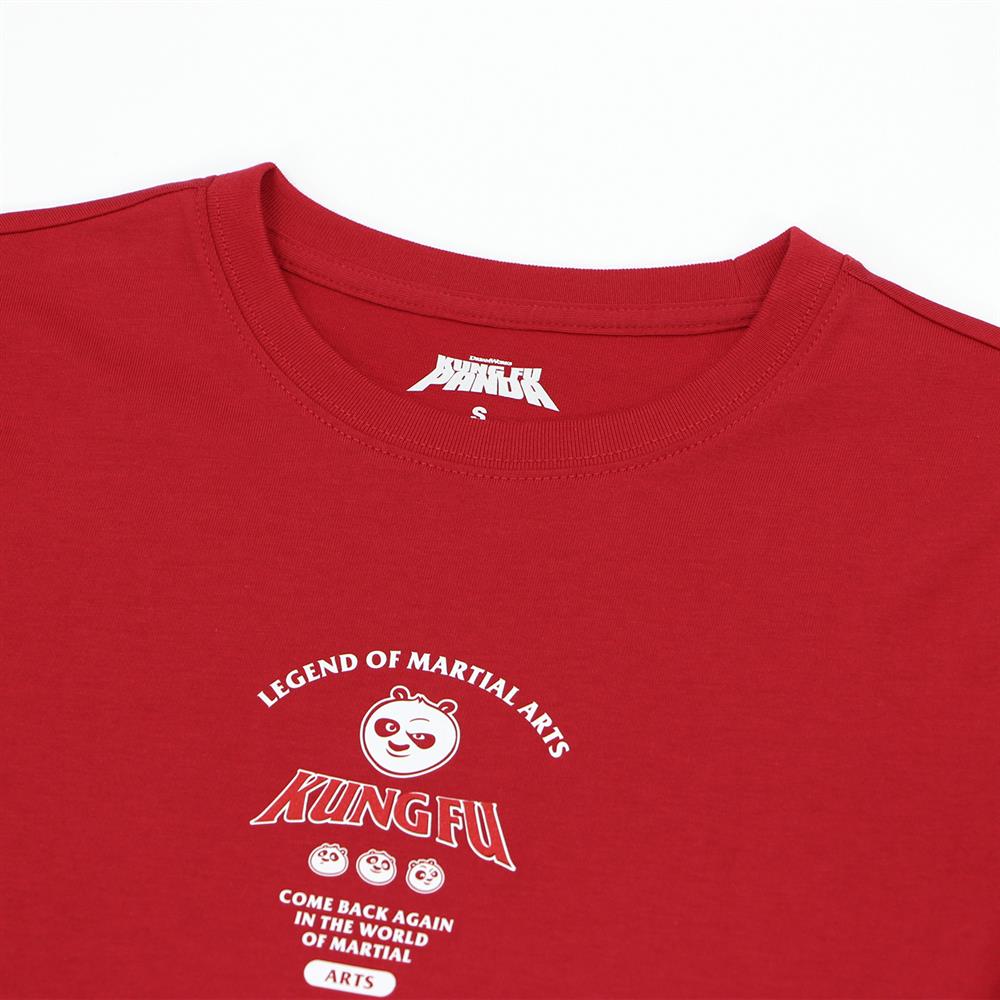 Women's Kung Fu Panda Crop Print Tee