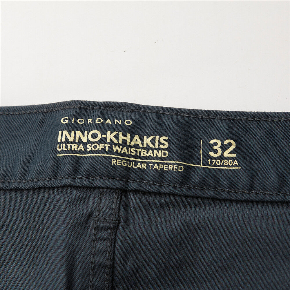 Men's Stretchy Mid Rise Khakis