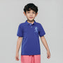 Kids’ Slim Fit Lion Embroidered Cotton Polo