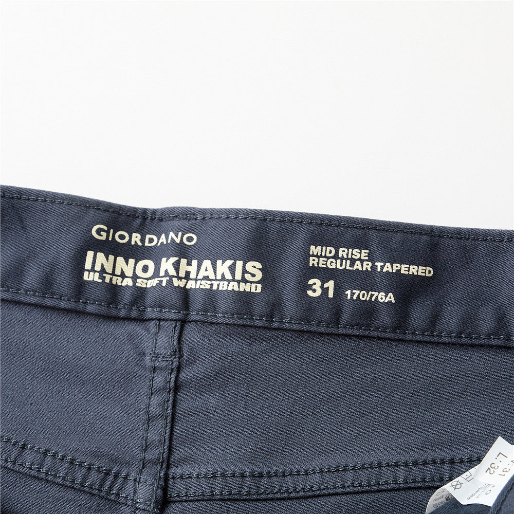 Men's Stretchy Mid Rise Khakis