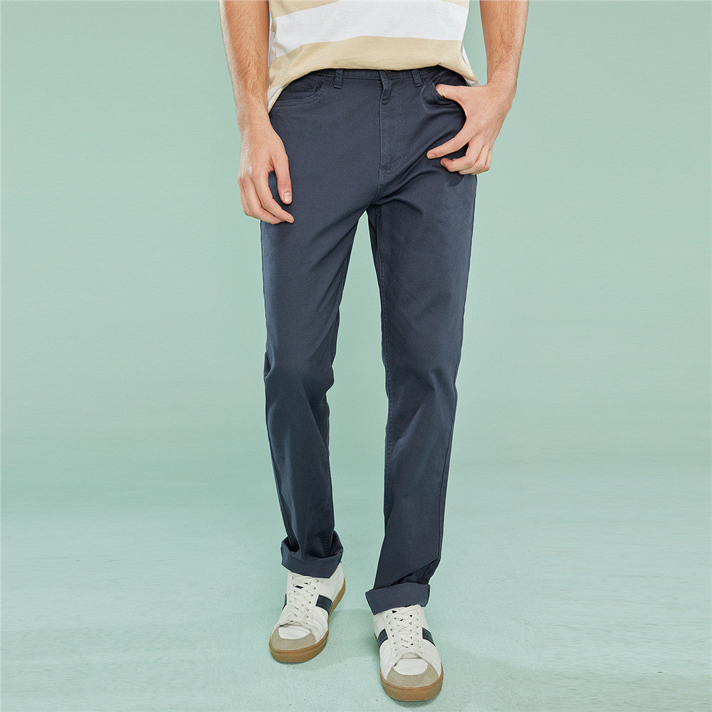 Men's Stretchy Mid Rise Khakis