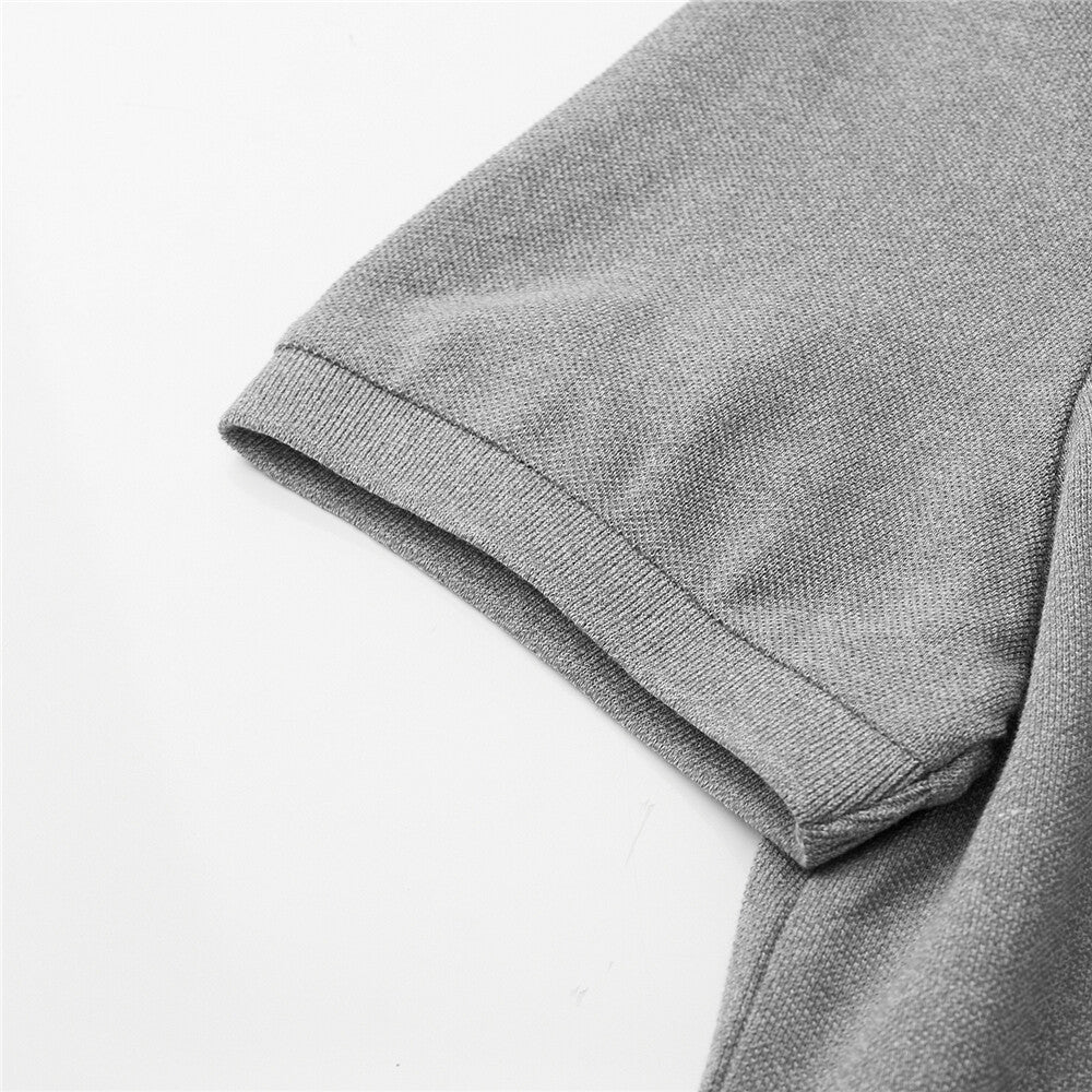 Men Solid Cvc Polo