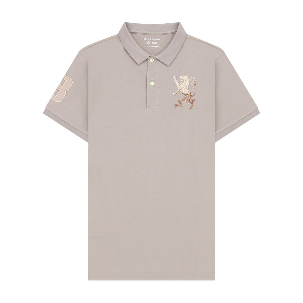 Giordano Men's Lion Polo-Brown