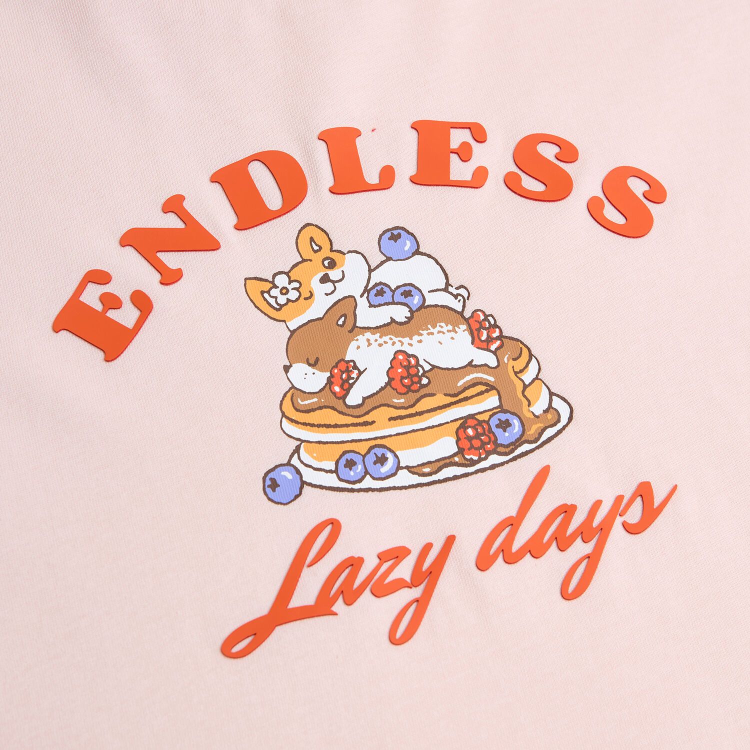 Kid's Endless Lazy Days Pink Graphic Tee