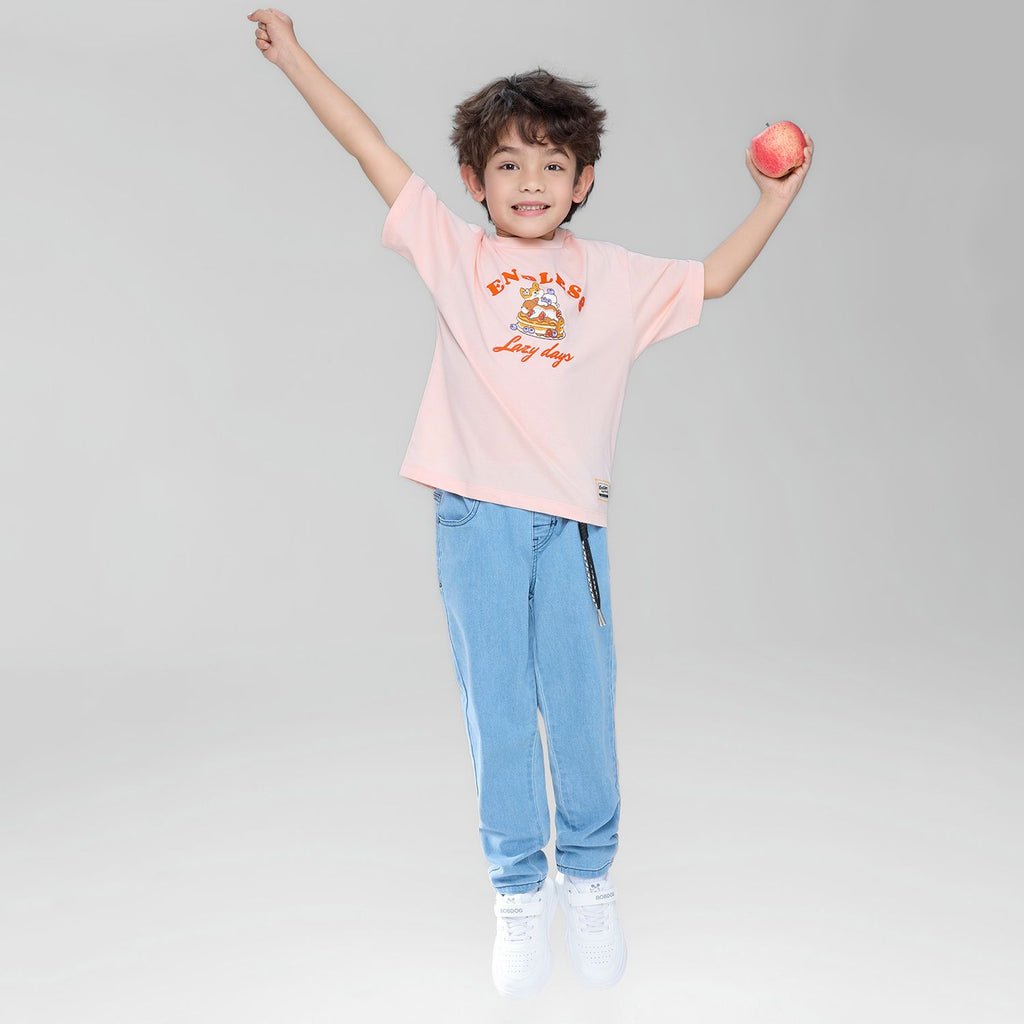 Kid's Endless Lazy Days Pink Graphic Tee