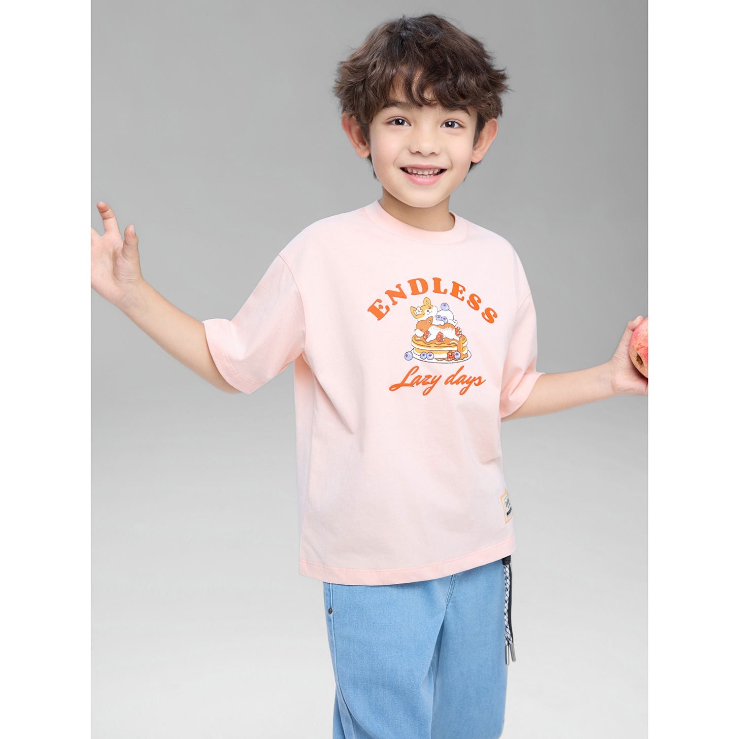 Kid's Endless Lazy Days Pink Graphic Tee