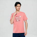 Men’s Slim Cotton Crew Neck Message Print Tee