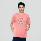 Men’s Slim Cotton Crew Neck Message Print Tee