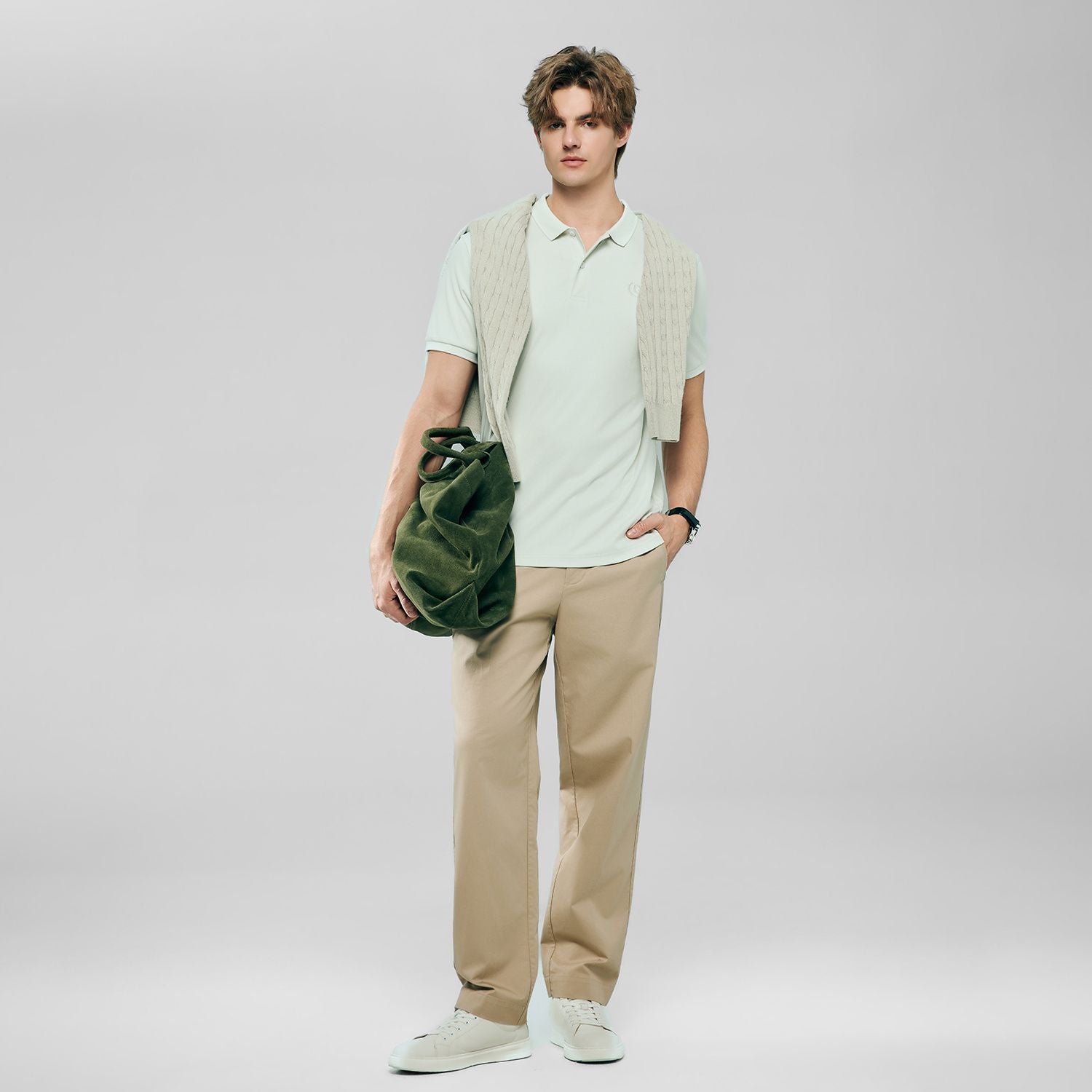 Men’s Slim Fit Liquid Touch Cotton Interlock Polo