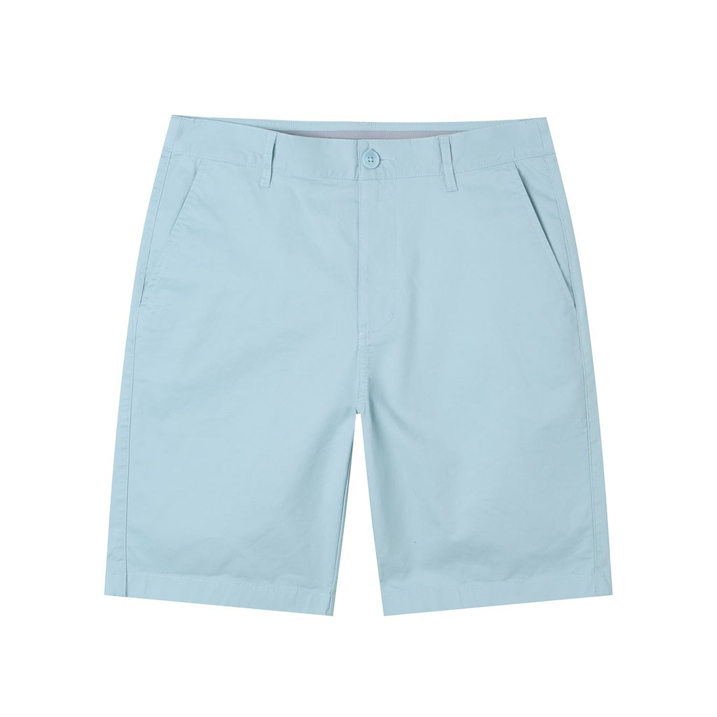 Men’s Slim Twill Bermuda Shorts with Stretch Waist