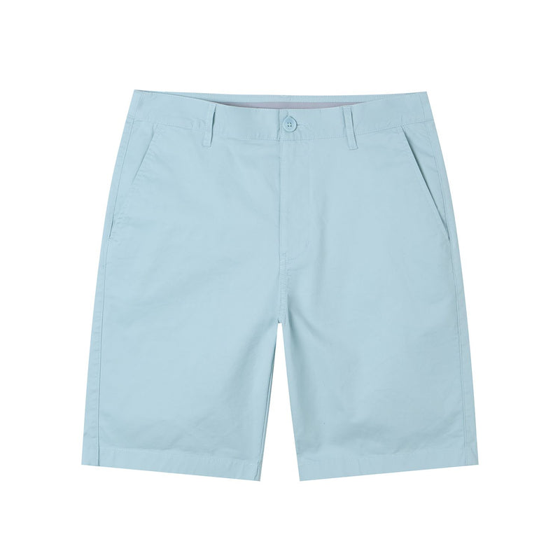 Men’s Slim Twill Bermuda Shorts with Stretch Waist