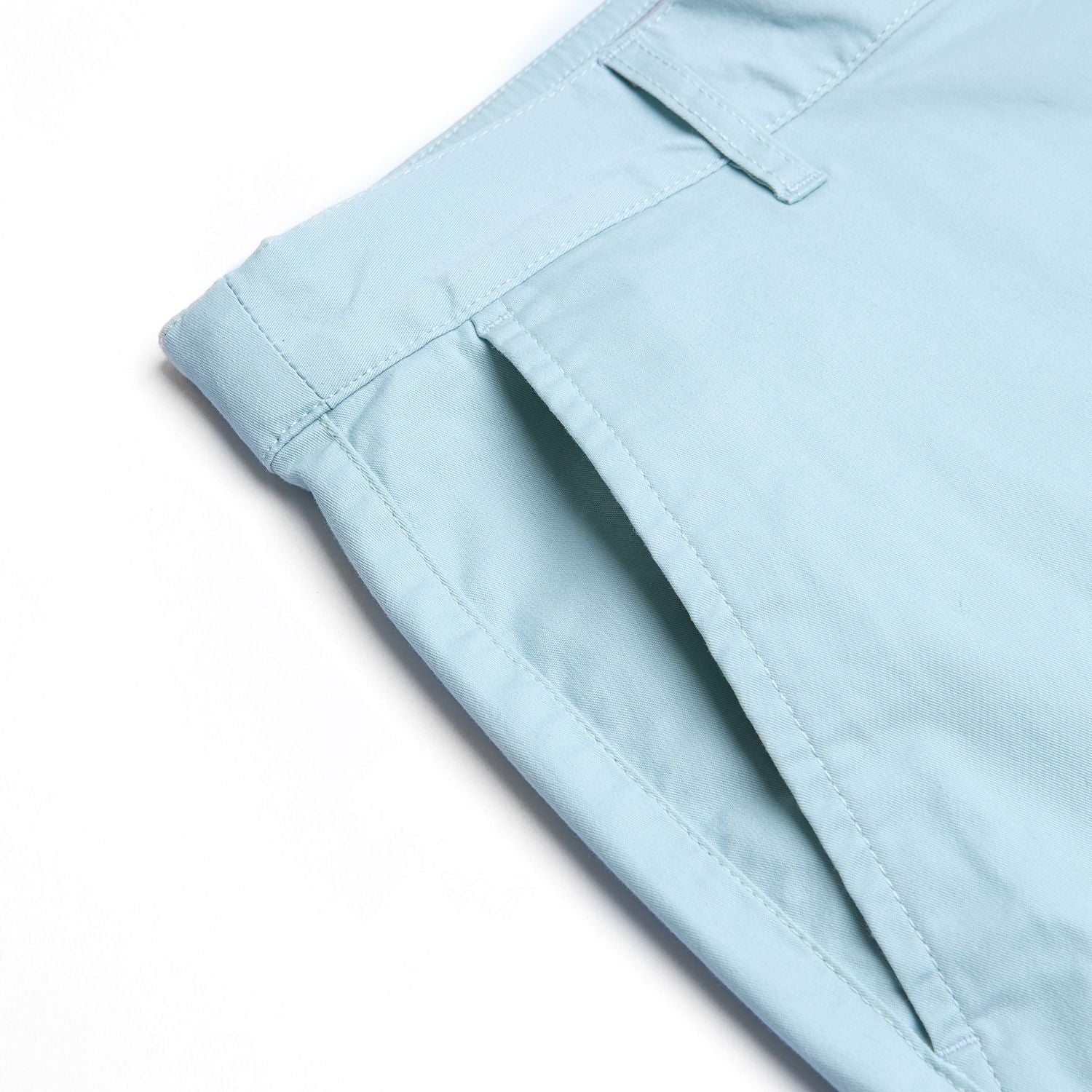 Men’s Slim Twill Bermuda Shorts with Stretch Waist