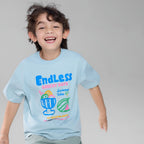 Kid's Endless Lazy Days Blue Graphic Tee