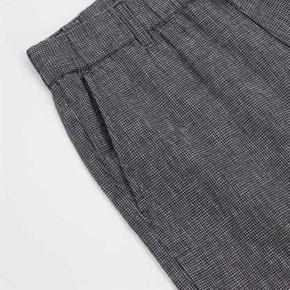 Men's Linen Cotton Bermuda Shorts: Slim Fit, Elastic Waist