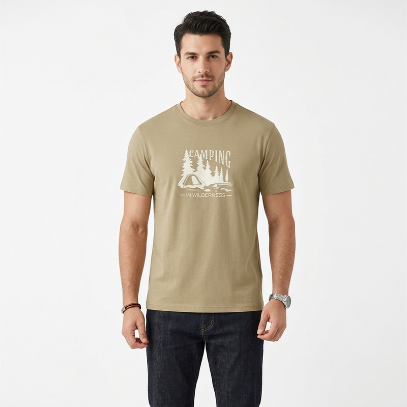 Men's Outdoor Sporty Graphic Regular Tee