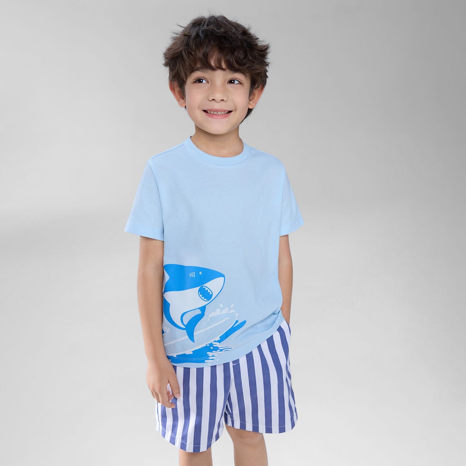 Kids' Nice To Eat You Printed Cotton Tee