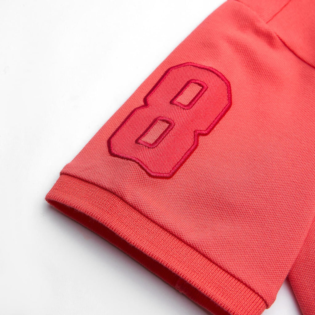 Kids’ Slim Fit Lion Embroidered Cotton Polo