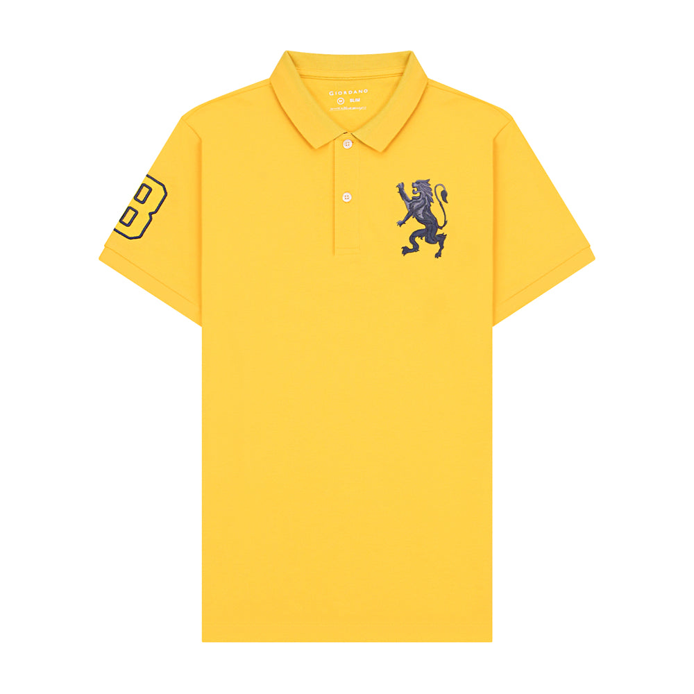 Giordano Men's Lion Polo-Yellow
