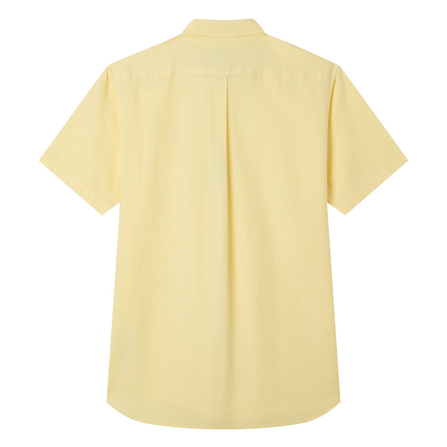 Men’s Cotton Oxford Slim Fit Short-Sleeve Shirt with Embroidery