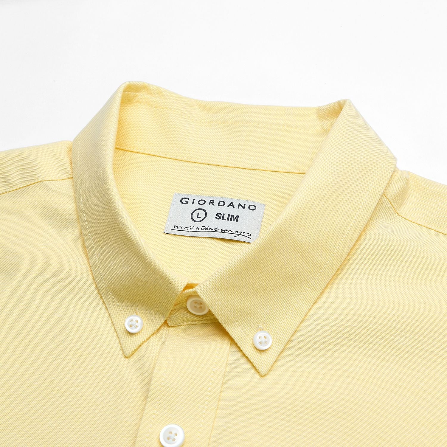 Men’s Cotton Oxford Slim Fit Short-Sleeve Shirt with Embroidery