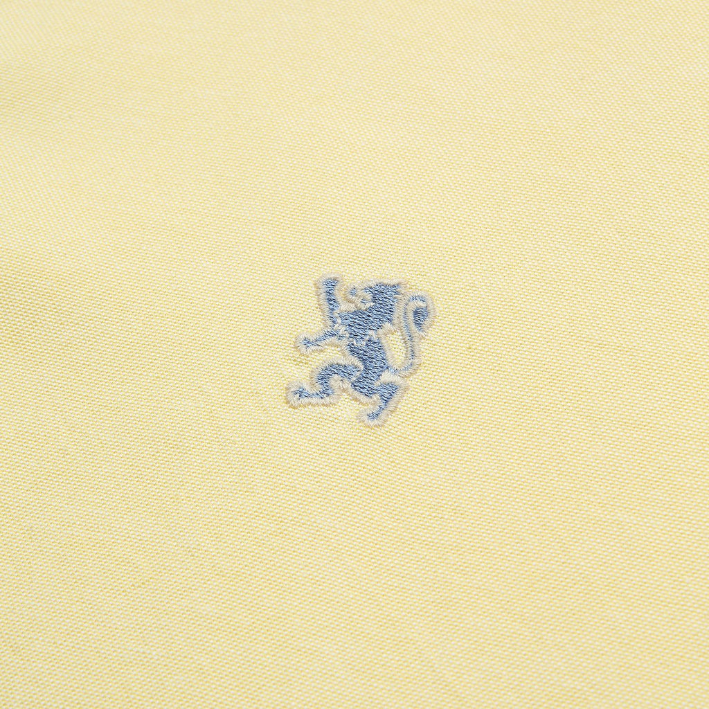 Men’s Cotton Oxford Slim Fit Short-Sleeve Shirt with Embroidery