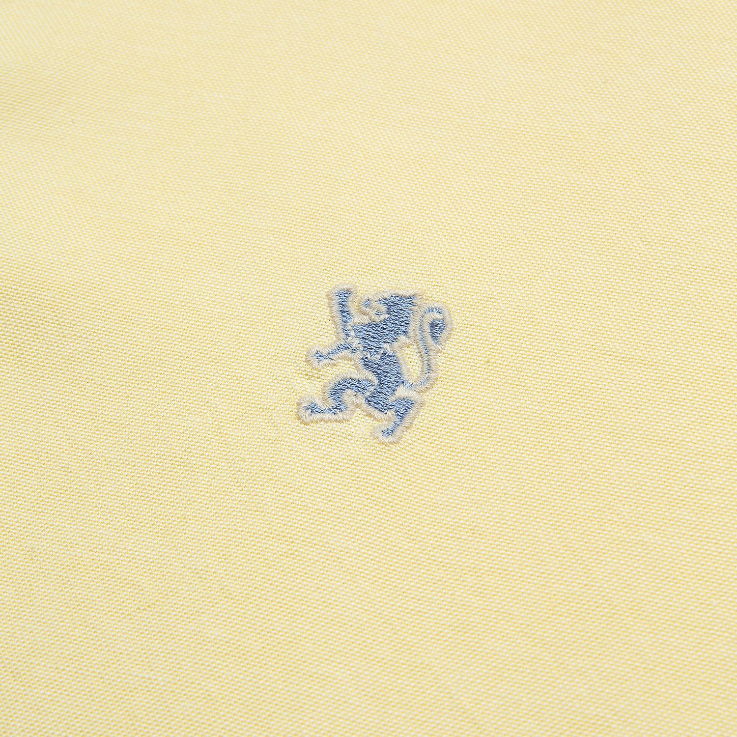 Men’s Cotton Oxford Slim Fit Short-Sleeve Shirt with Embroidery