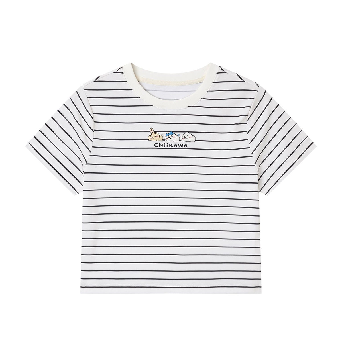 Women's Chiikawa Striped Cropped Tee