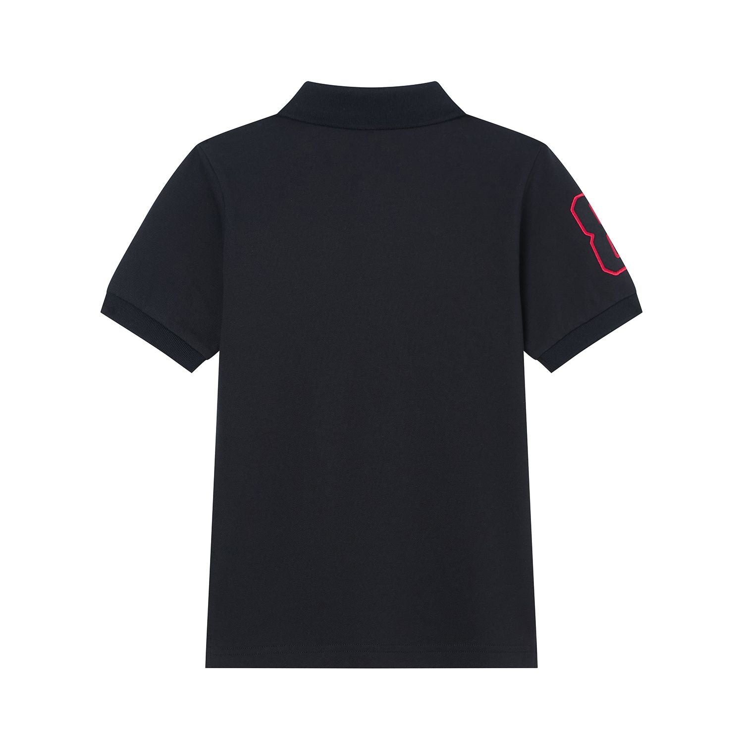 Kids’ Slim Fit Lion Embroidered Cotton Polo