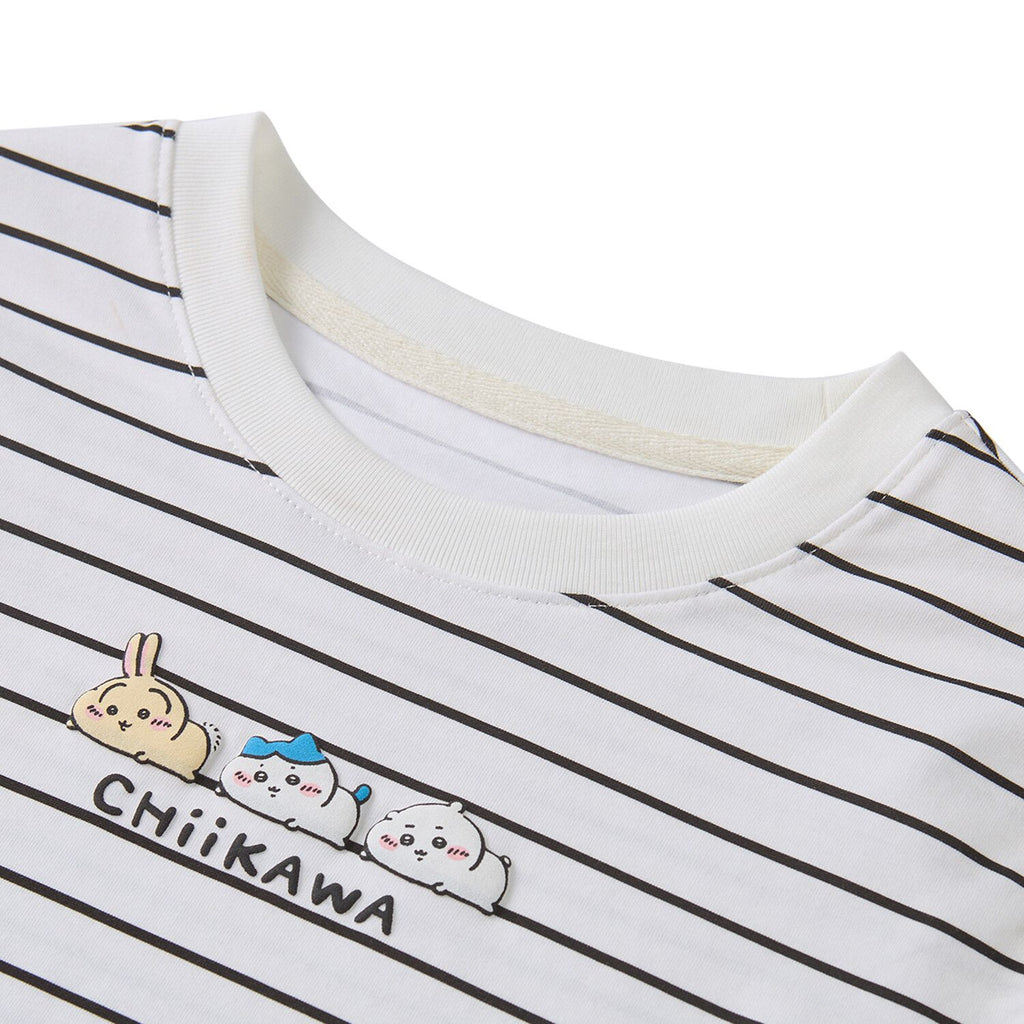 Women's Chiikawa Striped Cropped Tee
