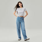 Women's Chiikawa Striped Cropped Tee