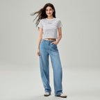 Women's Chiikawa Striped Cropped Tee