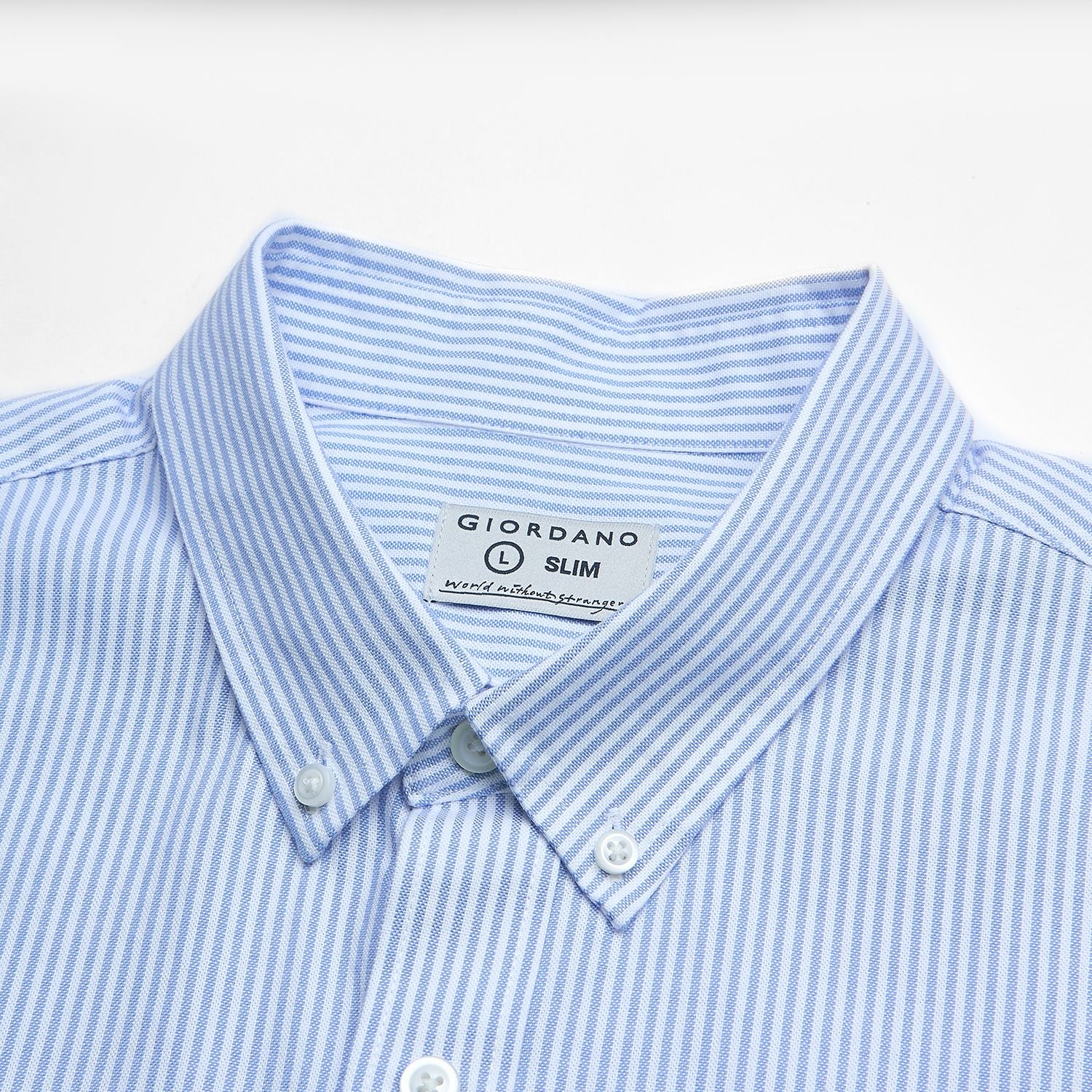 Men’s Cotton Oxford Slim Fit Short-Sleeve Shirt with Embroidery