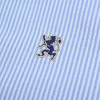 Men’s Cotton Oxford Slim Fit Short-Sleeve Shirt with Embroidery