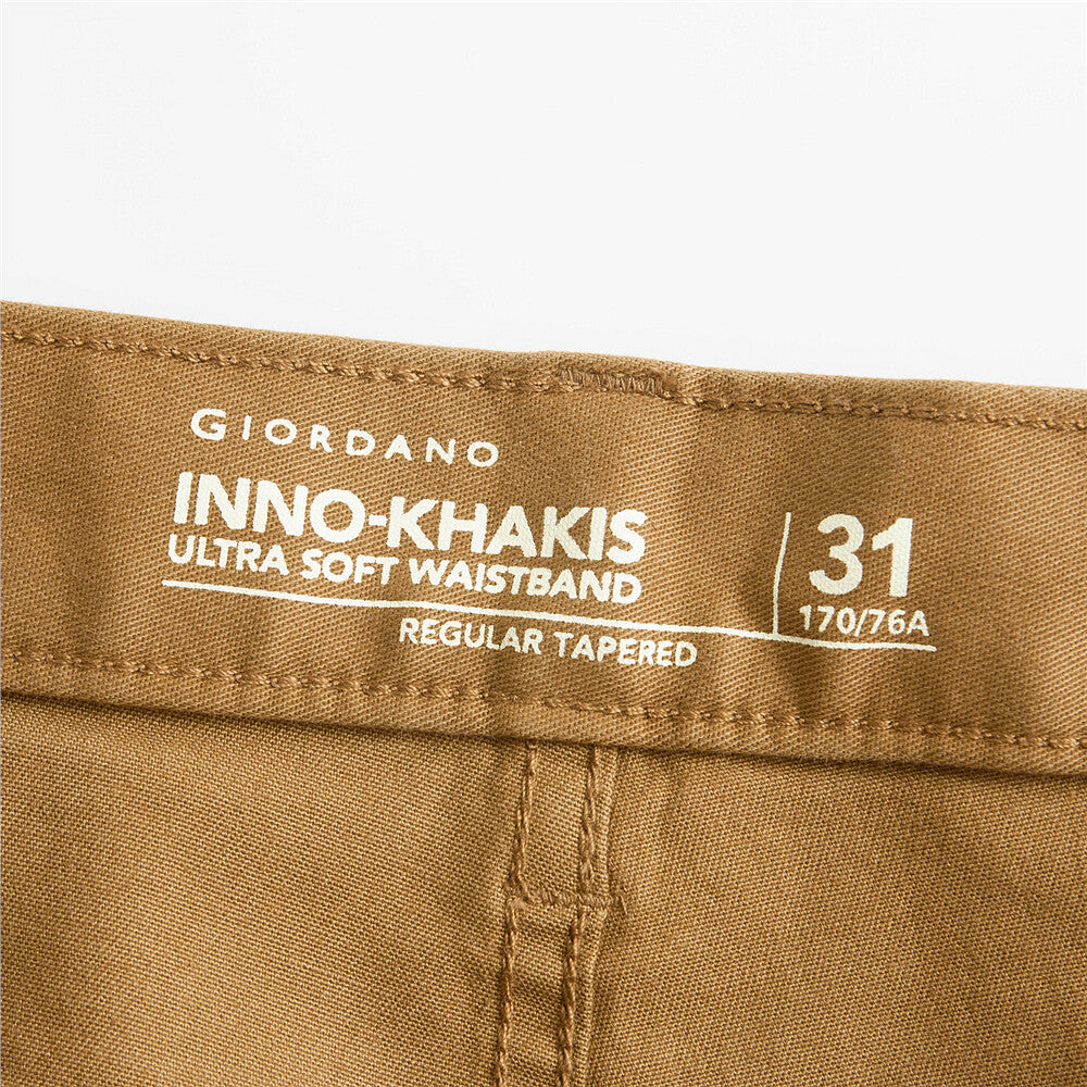 Men's Stretchy Mid Rise Khakis