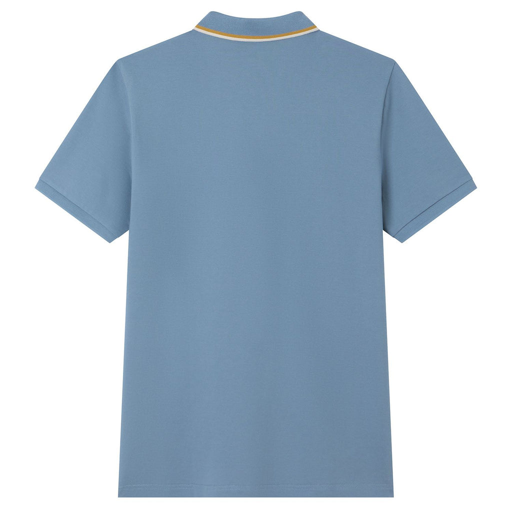 Men's Pique Embroidered Slim Polo