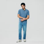 Men's Pique Embroidered Slim Polo