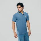 Men's Pique Embroidered Slim Polo