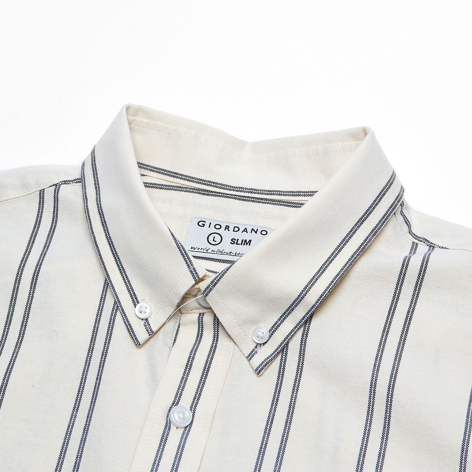 Men’s Cotton Slim Oxford Shirt with Embroidery