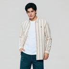 Men’s Cotton Slim Oxford Shirt with Embroidery