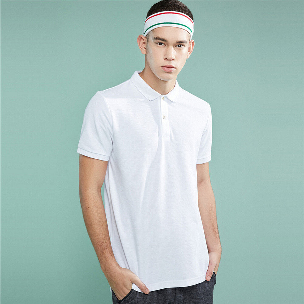 Men Solid Cvc Polo