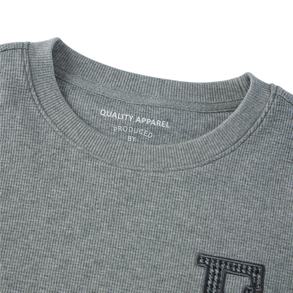 Women's Cozy Waffle Knit Sweatshirt