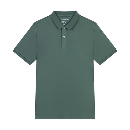 Giordano Men's Liquid Touch Polo: Slim Fit Comfort & Lasting Color-Green