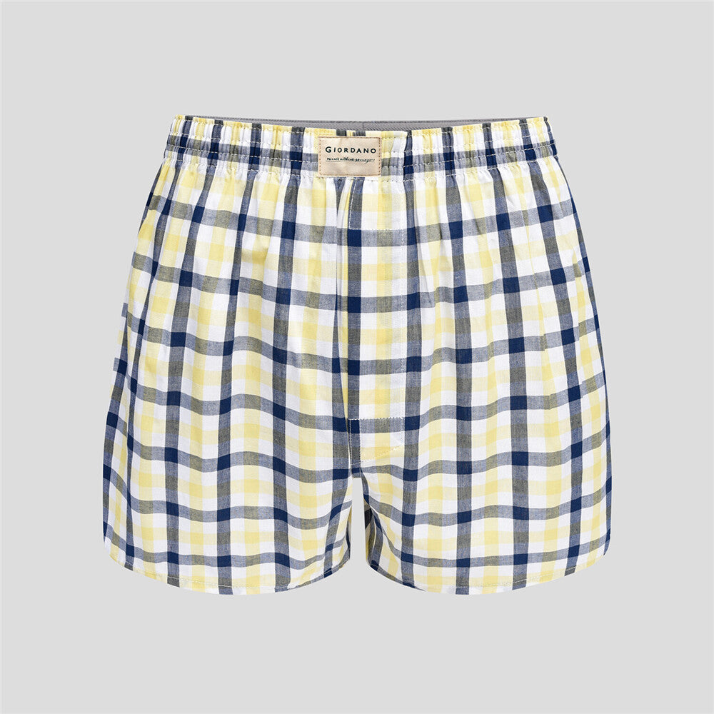 Men's Cotton Contrast Color Boxers (3Pcs/Pack)