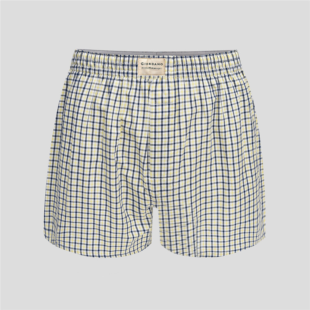 Men's Cotton Contrast Color Boxers (3Pcs/Pack)