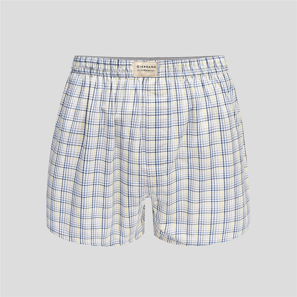 Men's Cotton Contrast Color Boxers (3Pcs/Pack)