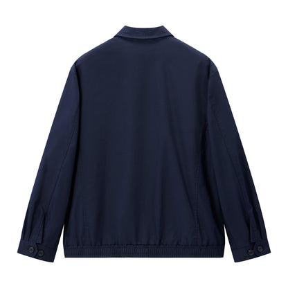 Men's Cotton Polyester Windbreaker Classic Jacket