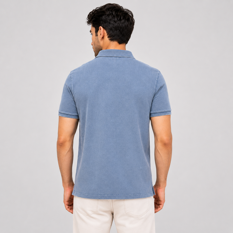 Men’s Slim Fit Pique Garment Dye Polo