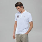 Men’s Cotton Pique Bold Polo with Embroidery