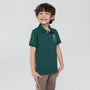 Kids’ Slim Fit Lion Embroidered Cotton Polo